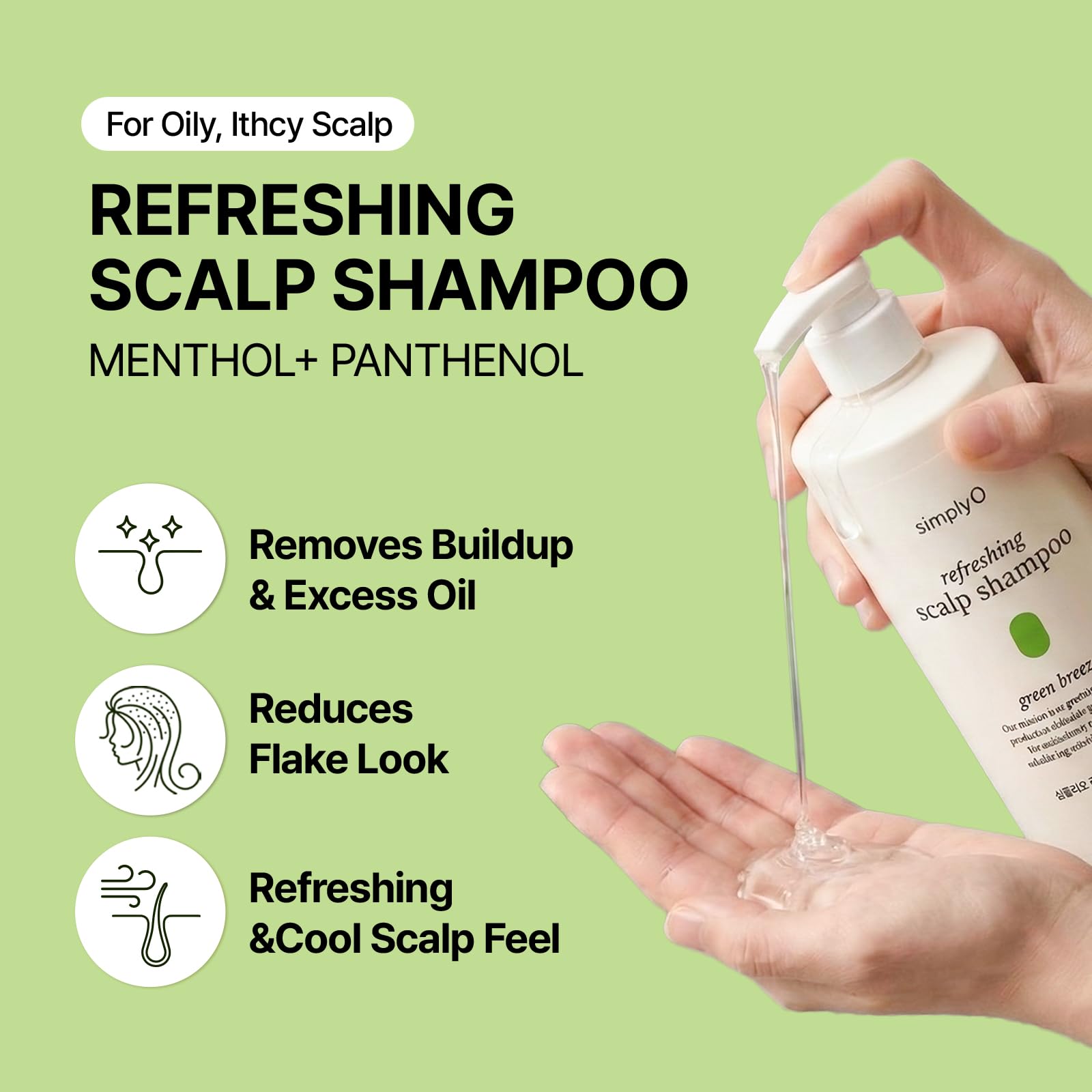 Amazon.com : simplyO Refreshing Scalp Shampoo, Menthol Cooling +